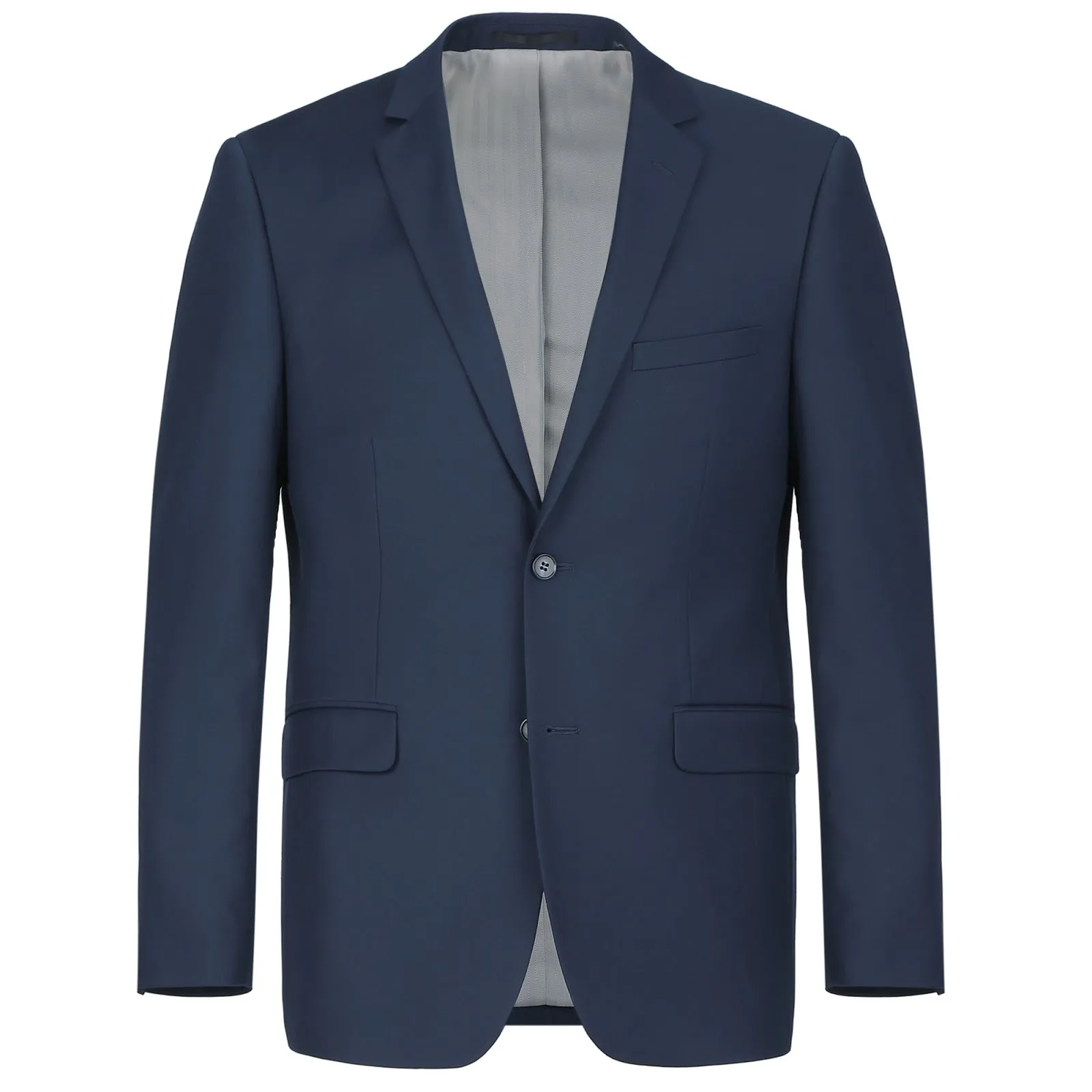 RENOIR Navy Blue 2-Piece Slim Fit Single Breasted Notch Lapel Suit 201-19