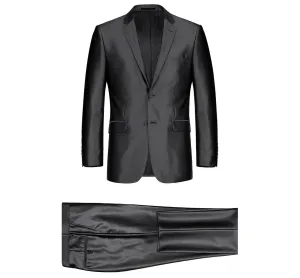 RENOIR Sharkskin Slim Fit Italian Styled Two Piece Suit 207-1