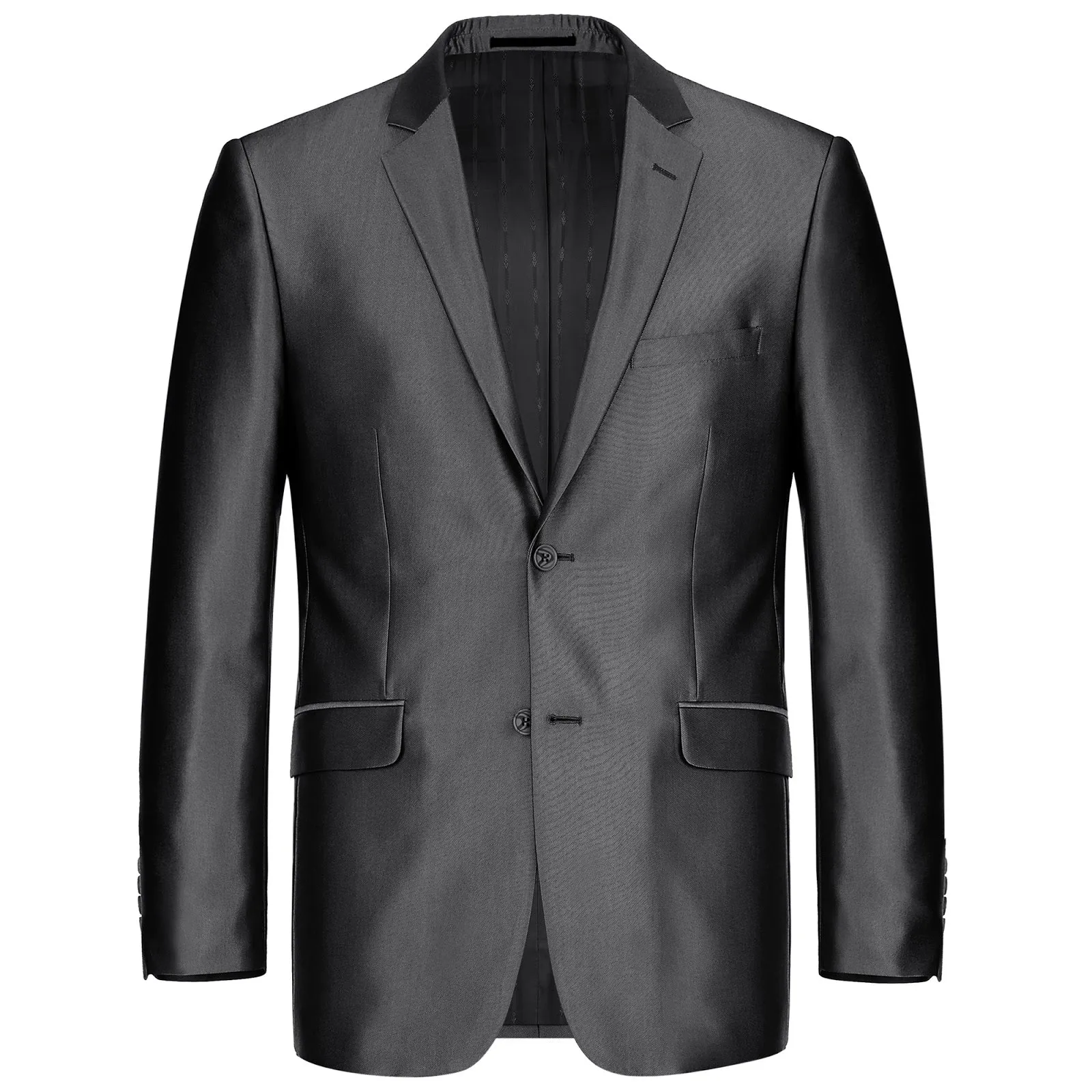 RENOIR Sharkskin Slim Fit Italian Styled Two Piece Suit 207-1