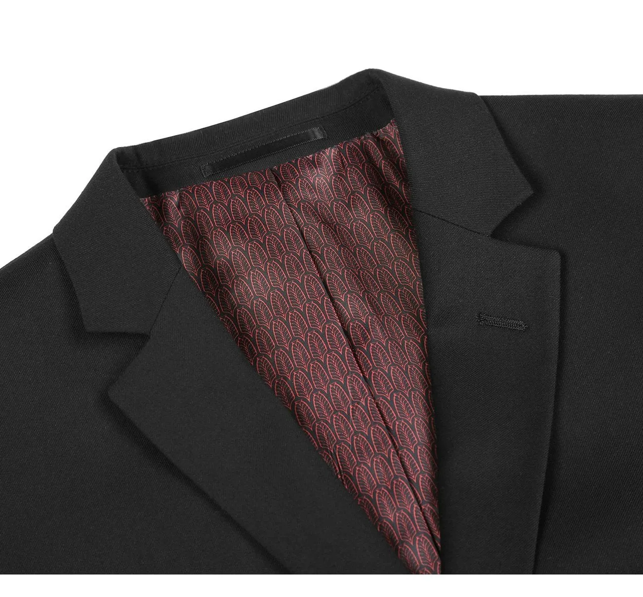 RENOIR Slim Fit Solid Notch Lapel 2-Piece Suit 2110-1