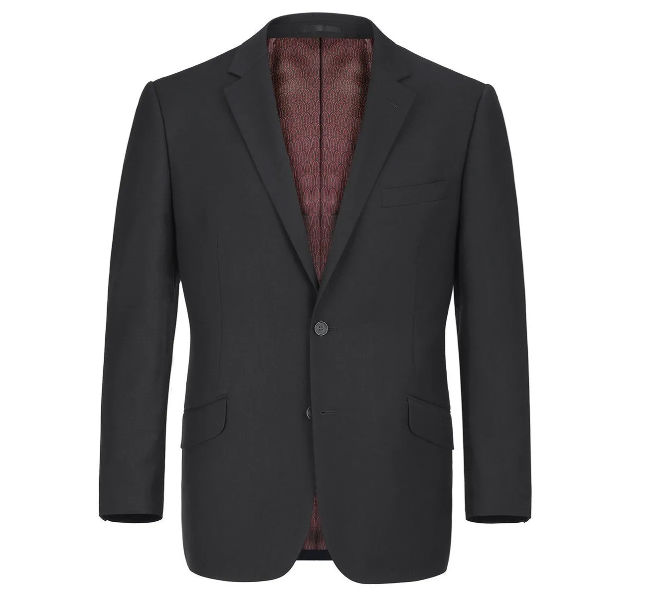 RENOIR Slim Fit Solid Notch Lapel 2-Piece Suit 2110-1