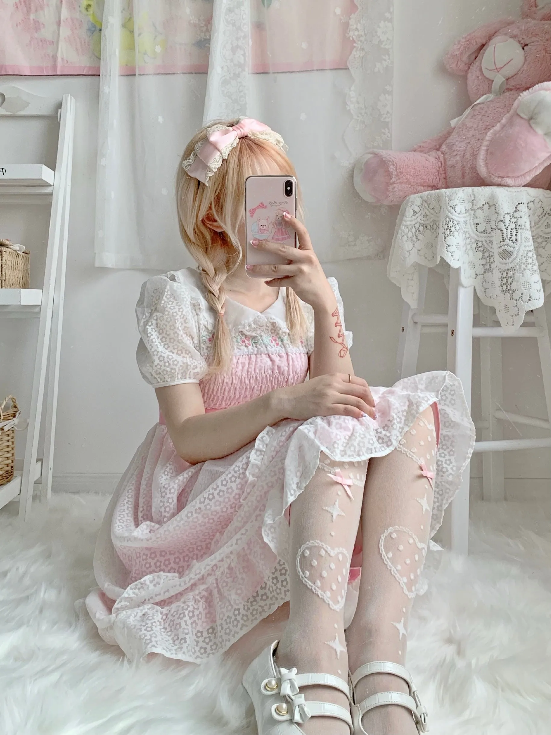 Rose Mist French Romantic Dress