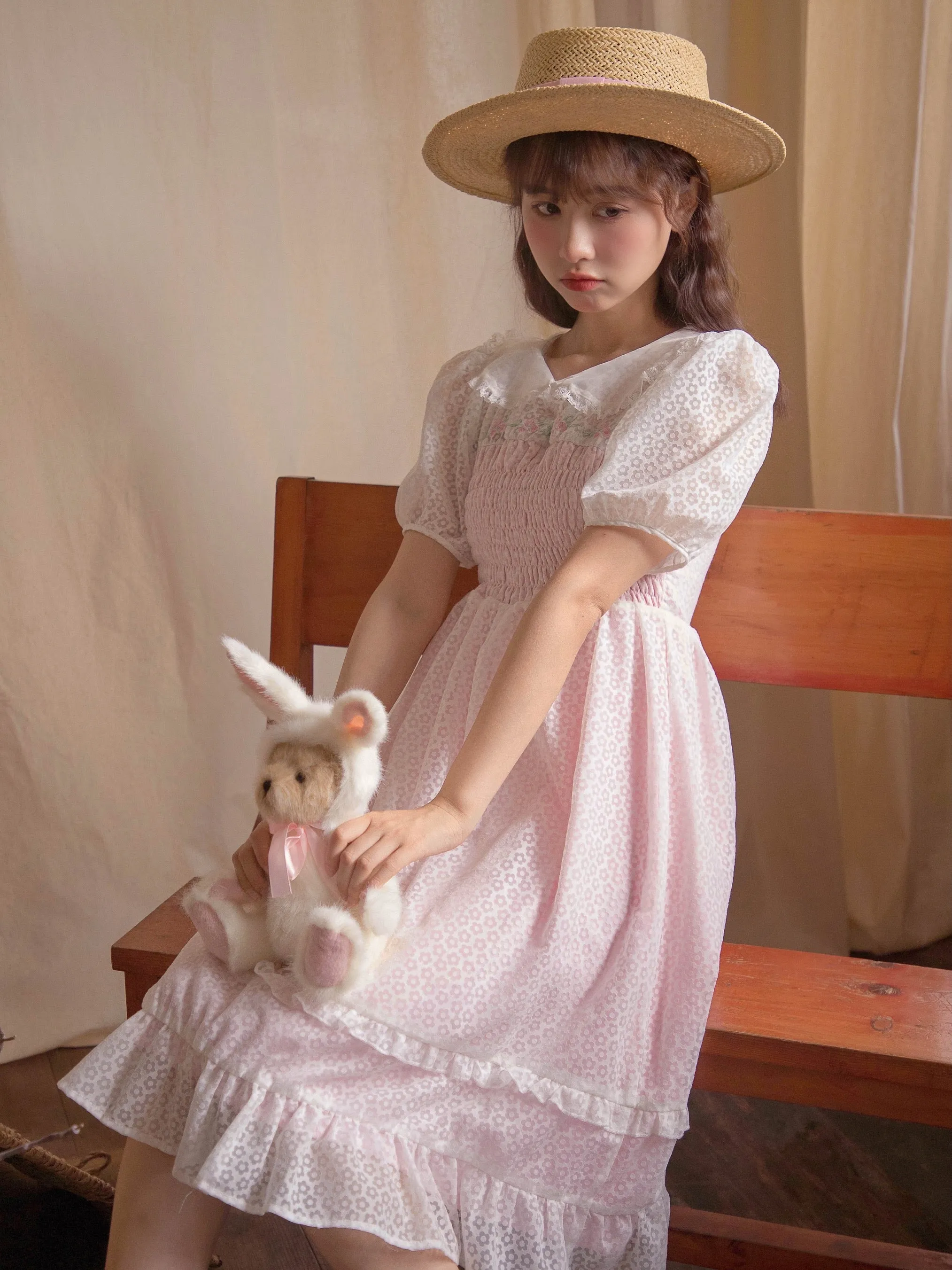 Rose Mist French Romantic Dress