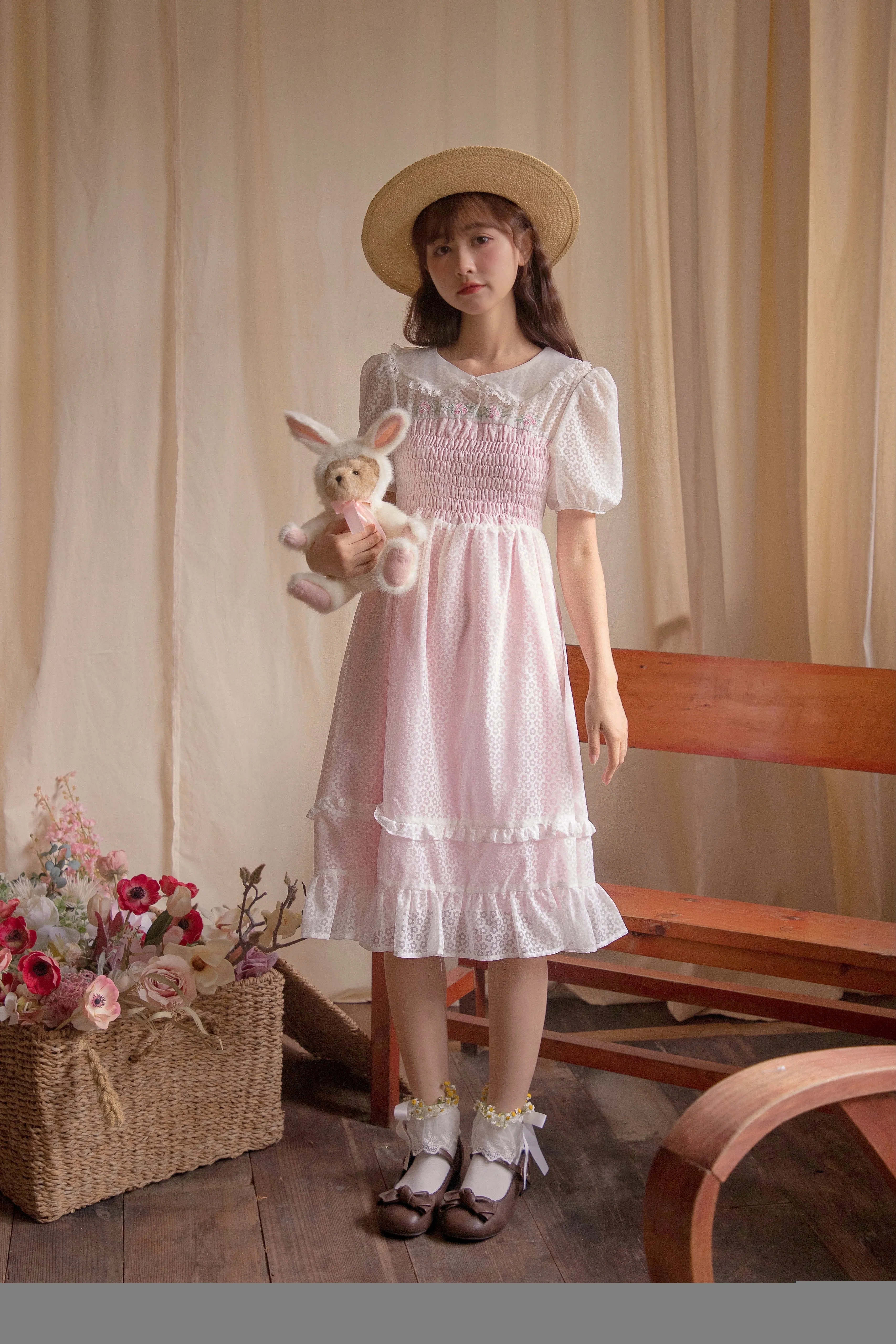 Rose Mist French Romantic Dress