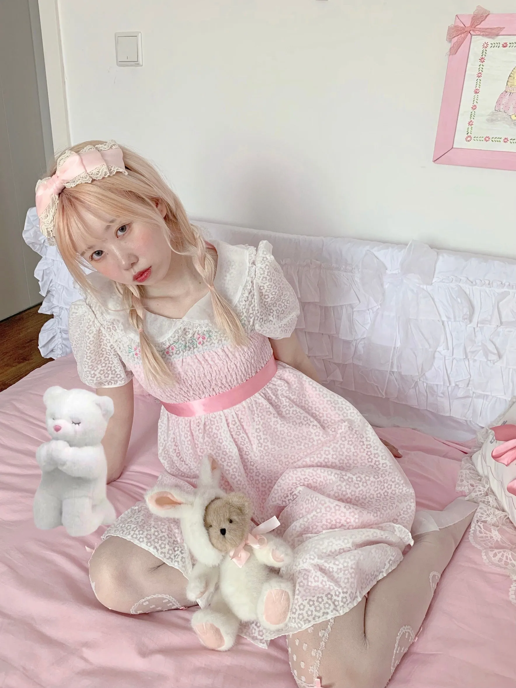 Rose Mist French Romantic Dress