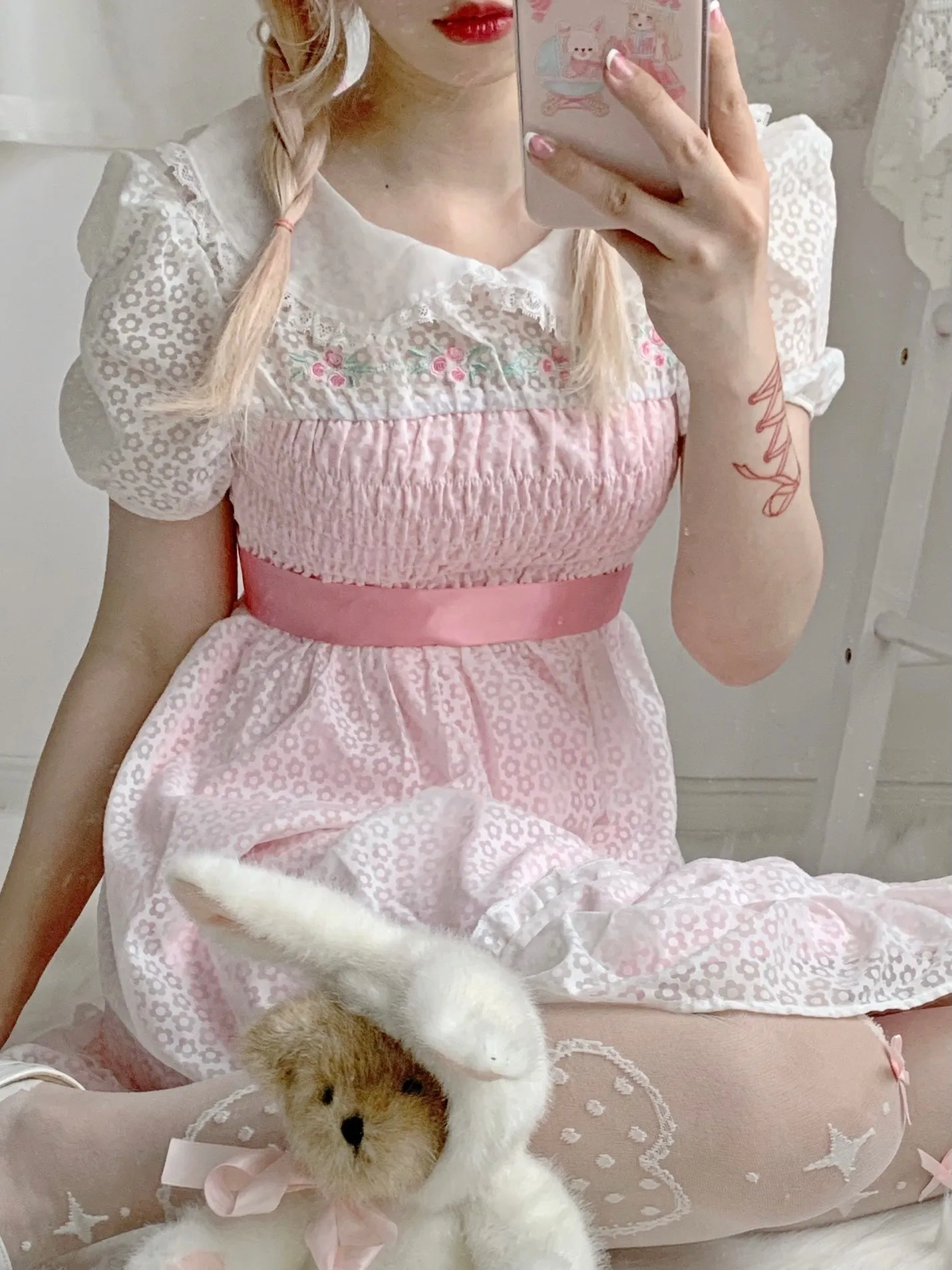 Rose Mist French Romantic Dress