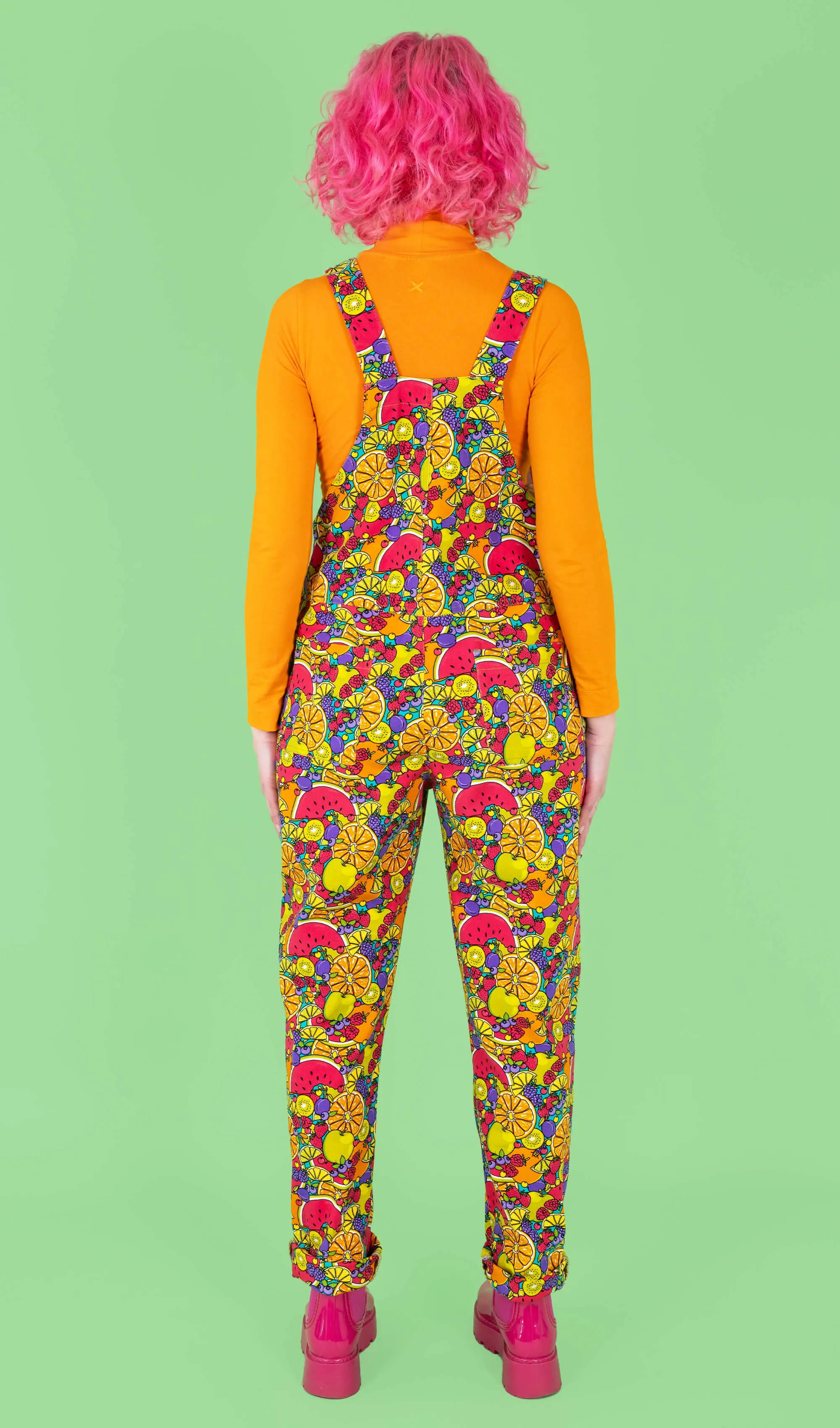 Run & Fly - Tutti Frutti Stretch Twill Dungarees