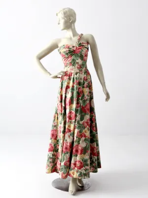 vintage 1940s maxi dress
