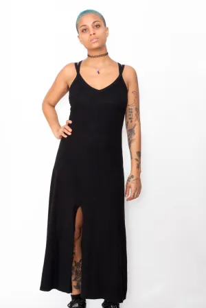 Vintage 90s Goth Maxi Dress
