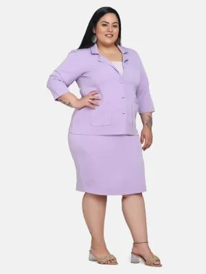Women's Business Formal Stretch Skirt Suit by PowerSutra  - Lavender
