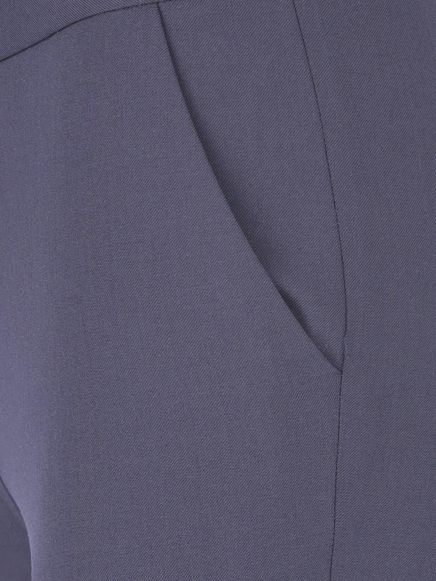 wool-blend ankle-zip trousers