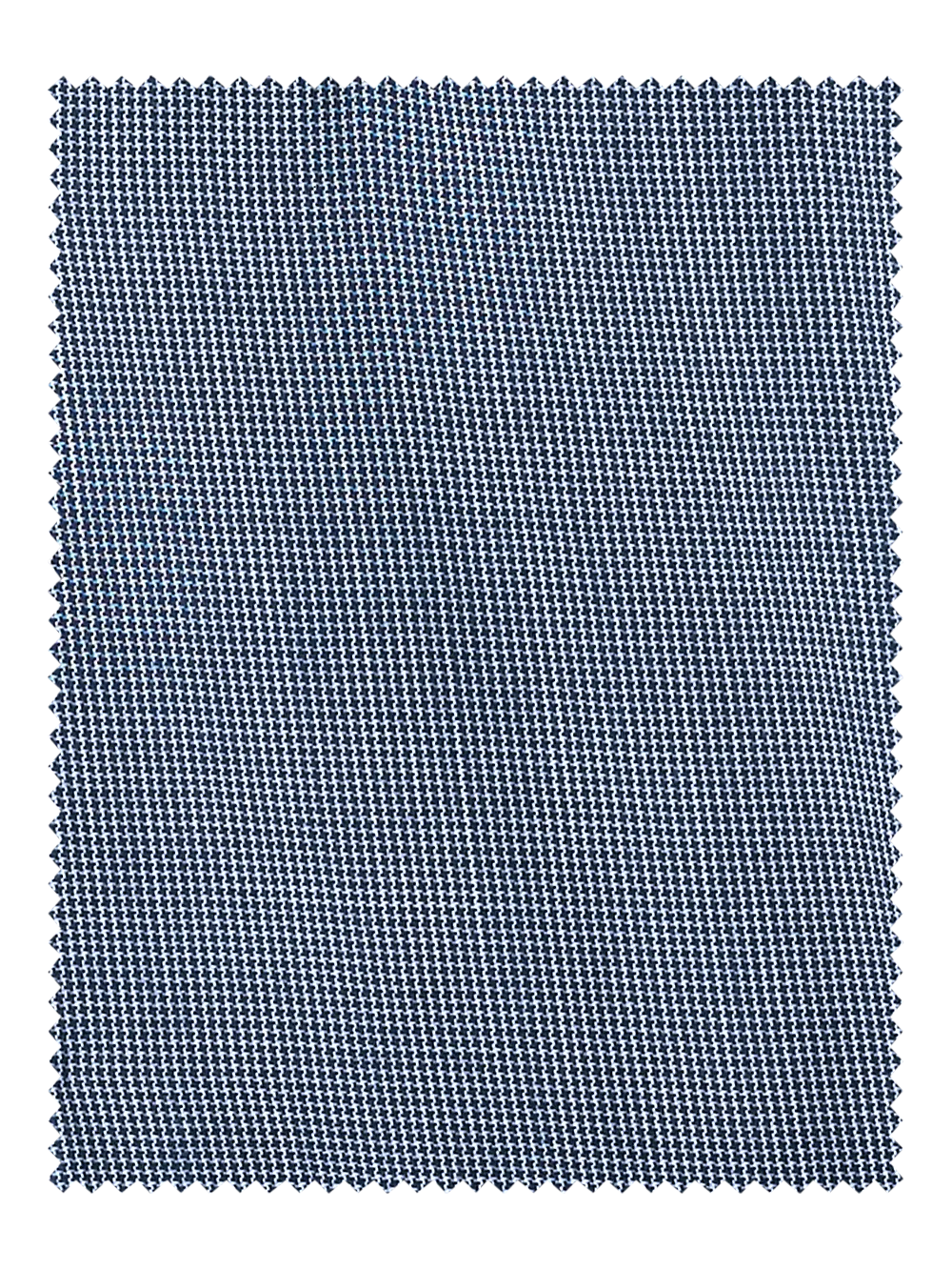 Wool Micro Check Single Pleat Suit Pants - Cobalt